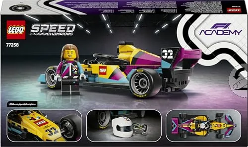 LEGO ▫️ Speed Champions Carro de Corrida da F1 Academy - Maquete de carro de brincar e minifigura de piloto feminina de Fórmula 1 - Presente para meninas e meninos a partir dos 10 anos e adultos fãs de automobilismo - 77258 6