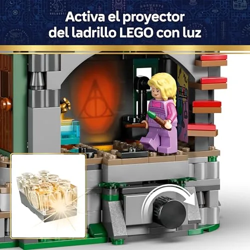 LEGO ▫️ Harry Potter: Casa de Luna Lovegood - Conjunto de construção com blocos iluminados e 5 minifiguras, incluindo a Hermione - Decoração para o quarto - Presente para meninas, meninos e fãs a partir dos 10 anos 76467 3