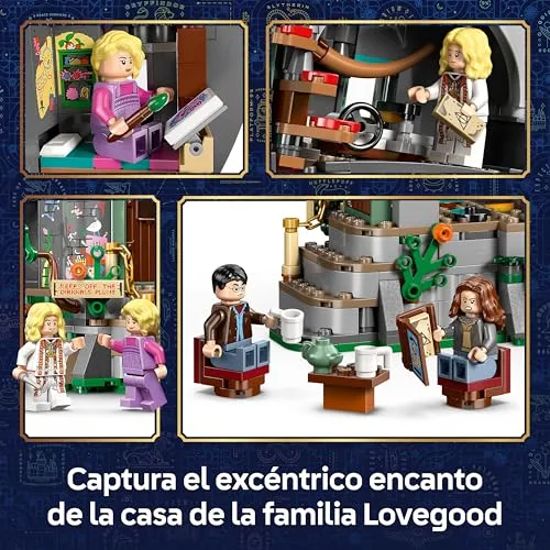 LEGO ▫️ Harry Potter: Casa de Luna Lovegood - Conjunto de construção com blocos iluminados e 5 minifiguras, incluindo a Hermione - Decoração para o quarto - Presente para meninas, meninos e fãs a partir dos 10 anos 76467 5