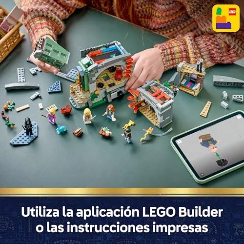 LEGO ▫️ Harry Potter: Casa de Luna Lovegood - Conjunto de construção com blocos iluminados e 5 minifiguras, incluindo a Hermione - Decoração para o quarto - Presente para meninas, meninos e fãs a partir dos 10 anos 76467 7