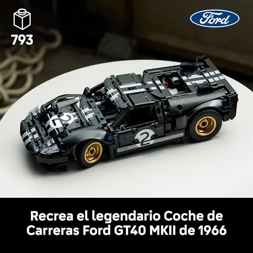 LEGO ▫️ Technic Carro de Corrida Ford GT40 MKII de 1966 - Modelos para Montar para Adultos - Carro de Coleção com Motor V8 para Montar e Detalhes - Presente para Homens e Fãs de Automóveis 42223 2