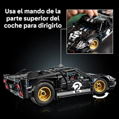 LEGO ▫️ Technic Carro de Corrida Ford GT40 MKII de 1966 - Modelos para Montar para Adultos - Carro de Coleção com Motor V8 para Montar e Detalhes - Presente para Homens e Fãs de Automóveis 42223 5