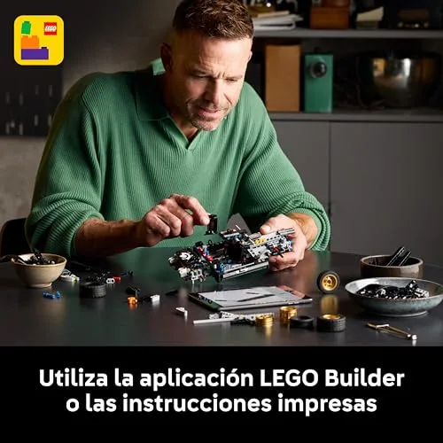 LEGO ▫️ Technic Carro de Corrida Ford GT40 MKII de 1966 - Modelos para Montar para Adultos - Carro de Coleção com Motor V8 para Montar e Detalhes - Presente para Homens e Fãs de Automóveis 42223 6