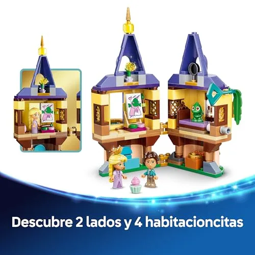 LEGO ▫️ Princesas da Disney: Mini Torre da Rapunzel – Castelo de brincar de «Enredados» com mini-bonecas, figura do camaleão Pascal e acessórios – Presente para meninas a partir dos 5 anos e fãs do filme – 43294 6