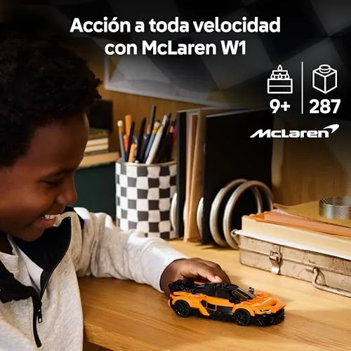 LEGO ▫️ Speed Champions McLaren W1 – O Autêntico Superdesportivo - Maquete de carro de brincar com minifigura de piloto colecionável - Presente para crianças a partir dos 9 anos e fãs do automobilismo - 77257 2