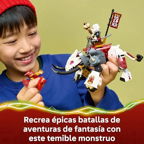 LEGO ▫️ NINJAGO Zilvar e a Fera Dragão Grimtak – Figura articulada e 3 minifiguras incluídas Kai e Nya com Armas Ninja – Presente de Aniversário para Crianças a partir dos 7 Anos e Fãs de «O Renascimento dos Dragões» – 71863 5