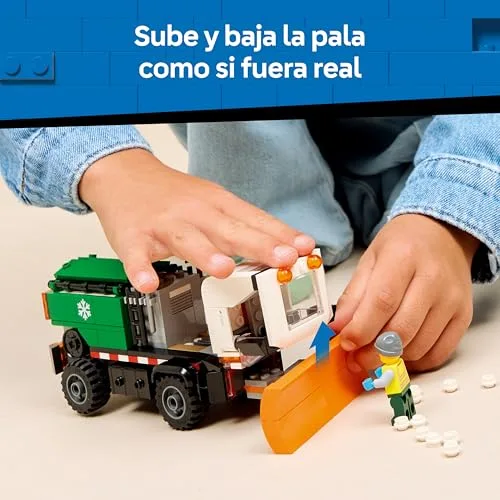 LEGO ▫️ City Limpa-neve - Conjunto de modelo de camião de brincar com função de espalhador de sal, ferramentas e minifiguras - Ideia de presente de aniversário para crianças a partir dos 6 anos - 60490 5