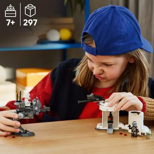 LEGO ▫️ Star Wars 75444 Ataque do AT-RT - Conjunto de construção com o Caminhante Imperial, Torre, minifigura do Mandaloriano e figura do Grogu - Presente de aniversário para meninos e meninas a partir dos 7 anos 3