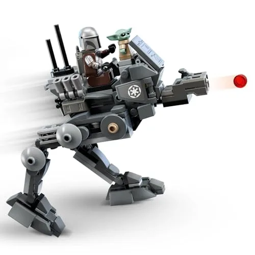 LEGO ▫️ Star Wars 75444 Ataque do AT-RT - Conjunto de construção com o Caminhante Imperial, Torre, minifigura do Mandaloriano e figura do Grogu - Presente de aniversário para meninos e meninas a partir dos 7 anos 4