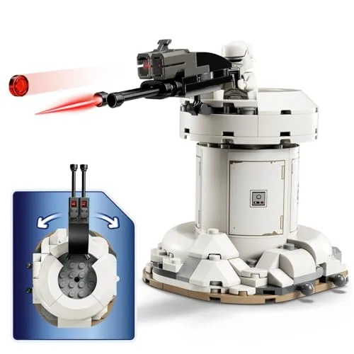 LEGO ▫️ Star Wars 75444 Ataque do AT-RT - Conjunto de construção com o Caminhante Imperial, Torre, minifigura do Mandaloriano e figura do Grogu - Presente de aniversário para meninos e meninas a partir dos 7 anos 5