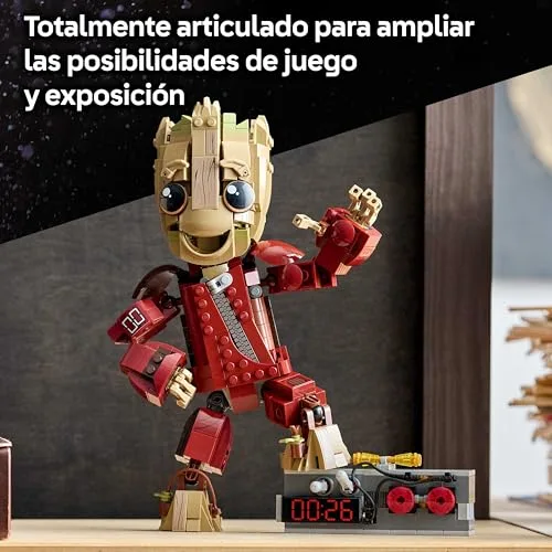LEGO ▫️ Groot da Marvel com Fato de Saqueador - Brinquedo colecionável de super-heróis - Decoração para o quarto - Presente de aniversário para crianças a partir dos 10 anos e fãs dos Guardiões da Galáxia 76341 2