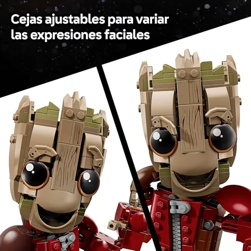 LEGO ▫️ Groot da Marvel com Fato de Saqueador - Brinquedo colecionável de super-heróis - Decoração para o quarto - Presente de aniversário para crianças a partir dos 10 anos e fãs dos Guardiões da Galáxia 76341 3