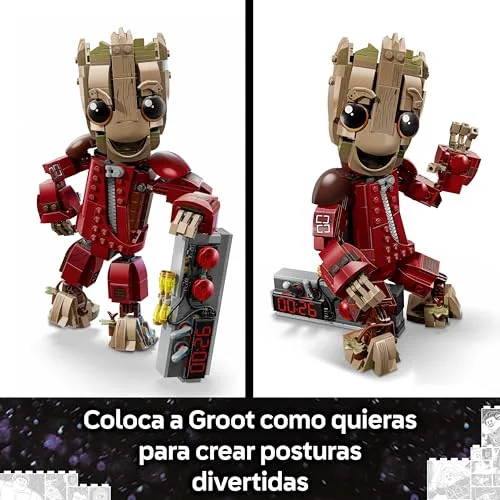 LEGO ▫️ Groot da Marvel com Fato de Saqueador - Brinquedo colecionável de super-heróis - Decoração para o quarto - Presente de aniversário para crianças a partir dos 10 anos e fãs dos Guardiões da Galáxia 76341 5