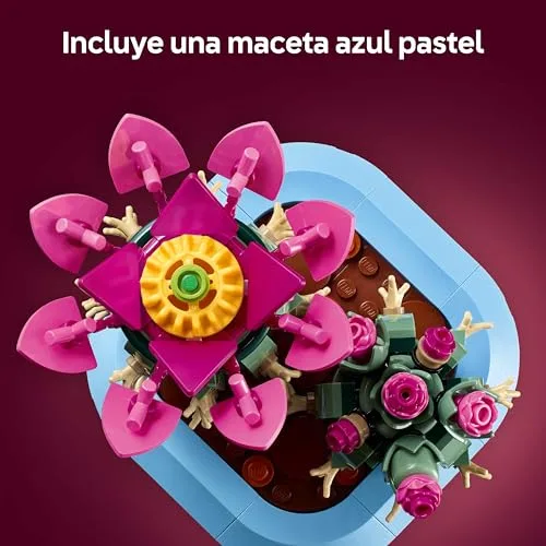 LEGO ▫️ Botanicals Cacto em Flor - Planta com vaso artificial com 2 cactos e flores - Decoração para o quarto - Presente de aniversário para meninas a partir dos 9 anos e amantes de plantas - 11509 5