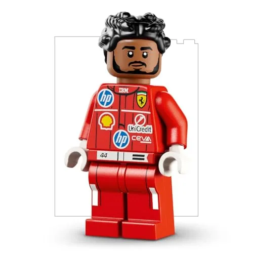 LEGO ▫️ Editions Scuderia Ferrari HP Lewis Hamilton Helmet - Produtos da F1 - Kit de modelo para exposição com minifigura colecionável - Presente para rapazes a partir dos 14 anos e fãs adultos do desporto motorizado - 43022 6