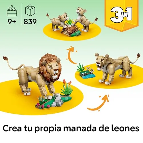 LEGO ▫️ Creator 3 em 1 Fauna Selvagem: Leão Majestoso 31386 2