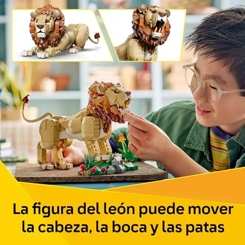 LEGO ▫️ Creator 3 em 1 Fauna Selvagem: Leão Majestoso 31386 4