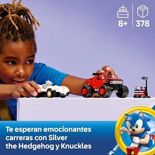 LEGO ▫️ Sonic The Hedgehog: Carro do Silver vs. Monster Truck do Knuckles 77118 2