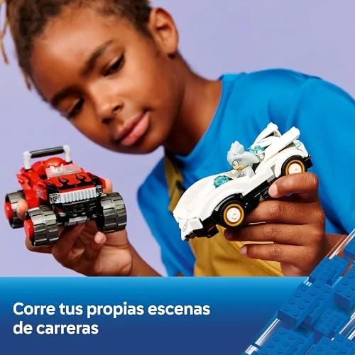 LEGO ▫️ Sonic The Hedgehog: Carro do Silver vs. Monster Truck do Knuckles 77118 4