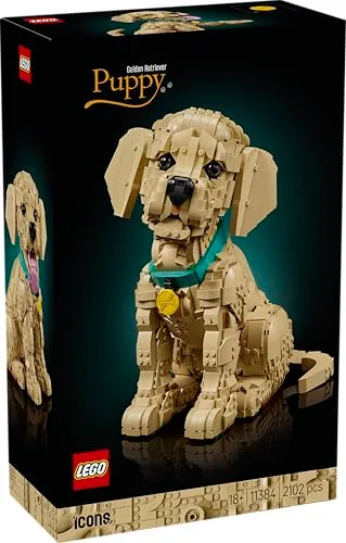 LEGO ▫️ Icons Cachorrinho Golden Retriever 11384 5
