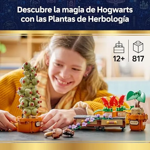 LEGO ▫️ Harry Potter Hogwarts: Plantas de Herbologia - Brinquedo interativo com plantas artificiais em vasos - Decoração para o quarto - Presente para meninas, meninos e adolescentes a partir dos 12 anos - 76474 2