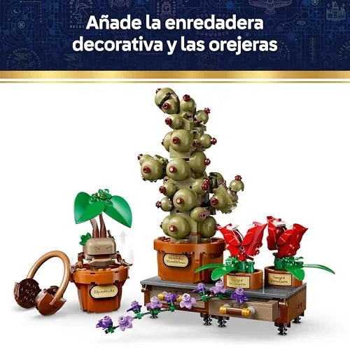 LEGO ▫️ Harry Potter Hogwarts: Plantas de Herbologia - Brinquedo interativo com plantas artificiais em vasos - Decoração para o quarto - Presente para meninas, meninos e adolescentes a partir dos 12 anos - 76474 4