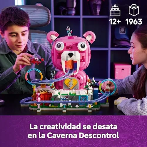 LEGO ▫️ Fortnite Caverna Descontrol – Brinquedo interativo – Maquete de parque temático com montanha-russa e 6 minifiguras – Decoração para o quarto – Presente para crianças e jovens a partir dos 12 anos que gostam de jogos – 77082 2