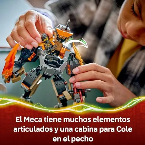 LEGO ▫️ Ninjago: Meca de Missão do Cole e do Zane Dragão - Figura de ação, 3 minifiguras com armas da Ninja Inc. e espadas de brincar - Presente de aniversário para crianças a partir dos 7 anos e fãs da série - 71854 3