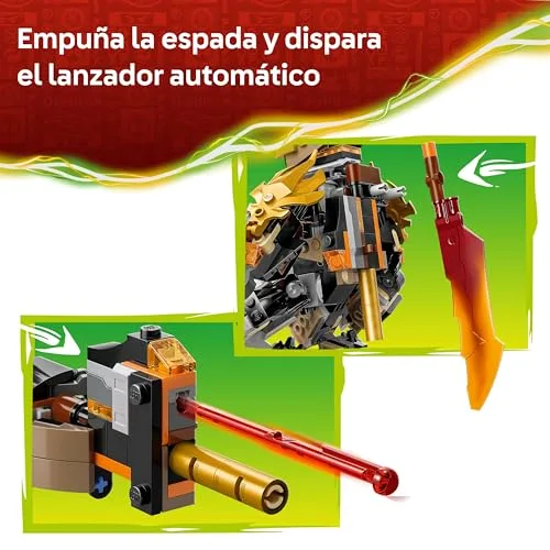 LEGO ▫️ Ninjago: Meca de Missão do Cole e do Zane Dragão - Figura de ação, 3 minifiguras com armas da Ninja Inc. e espadas de brincar - Presente de aniversário para crianças a partir dos 7 anos e fãs da série - 71854 4