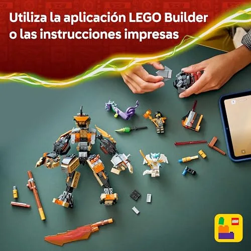 LEGO ▫️ Ninjago: Meca de Missão do Cole e do Zane Dragão - Figura de ação, 3 minifiguras com armas da Ninja Inc. e espadas de brincar - Presente de aniversário para crianças a partir dos 7 anos e fãs da série - 71854 6