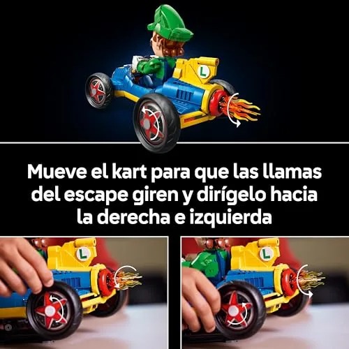 LEGO ▫️ Mario Kart: Luigi e Mach 8 - Figura articulada de personagem da Nintendo Super Mario e modelo de carro para adultos - Artigos colecionáveis - Presente para jogadores e fãs - 72050 5