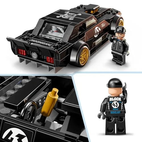 LEGO ▫️ Speed Champions 65 Ford Mustang Hoonicorn V1 de Ken Block - Modelo de carro de corrida de brincar com minifigura colecionável - Presente STEM para crianças a partir dos 9 anos - 77262 4