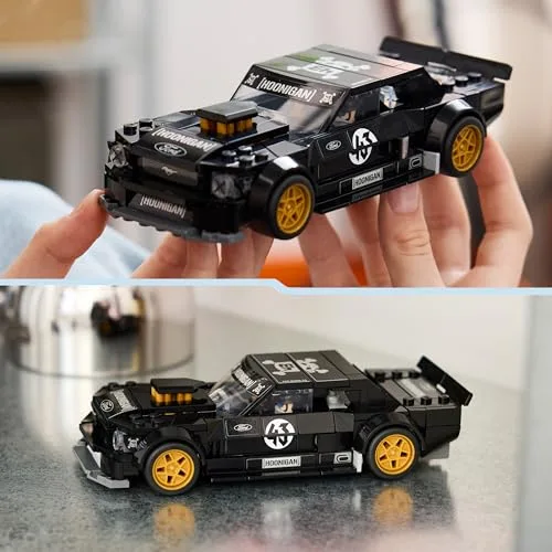 LEGO ▫️ Speed Champions 65 Ford Mustang Hoonicorn V1 de Ken Block - Modelo de carro de corrida de brincar com minifigura colecionável - Presente STEM para crianças a partir dos 9 anos - 77262 5