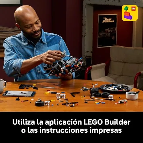 LEGO ▫️ Technic Dodge Charger R/T de Velozes e Furiosos - Kit de Maquetes para Adultos - Conjunto STEM colecionável com motor V8 e suspensão - Presente para homens e mulheres fãs do filme - 42231 6