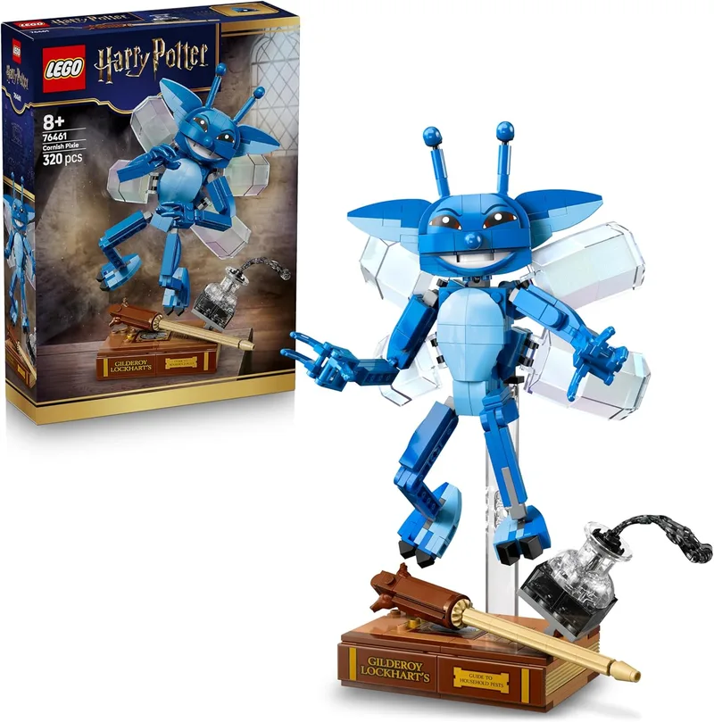 LEGO ▫️ Harry Potter Cornish Pixie - Figuras Articuladas com Livro e Varinha de Gilderoy Lockhart - Decoração de Quarto - Prenda de Aniversário para Raparigas e Rapazes a partir dos 8 anos - 76461