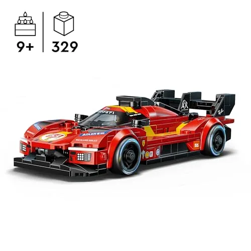 LEGO ▫️ Speed Champions Ferrari 499P Carro de Corrida de Brinquedo - Kit de Maquetes com Minifigura de Piloto Colecionável - Produtos Desportivos - Presente para Crianças a partir dos 9 Anos e Fãs - 77261 2