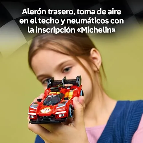 LEGO ▫️ Speed Champions Ferrari 499P Carro de Corrida de Brinquedo - Kit de Maquetes com Minifigura de Piloto Colecionável - Produtos Desportivos - Presente para Crianças a partir dos 9 Anos e Fãs - 77261 4