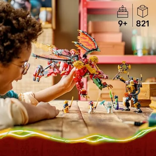 LEGO ▫️ Ninjago Dragão Mecânico Transformável de Wyldfyre 71868 6