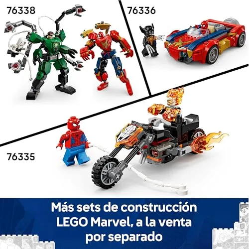 LEGO ▫️ Marvel: Armadura Robótica de Miles Morales vs. Spider-Man 2099 - Super-heróis de Brinquedo - Figura de Ação, 2 Minifiguras e Raios de Energia Aracnídea - Presente para crianças a partir dos 6 anos - 76337 6