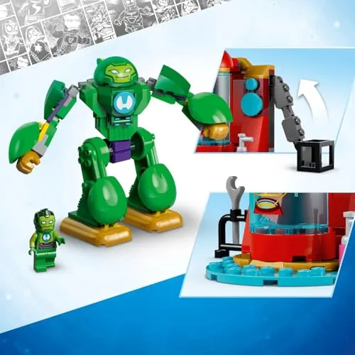LEGO ▫️ Marvel: Loki vs. Equipa do Homem de Ferro – Super-heróis de brincar com carro, avião, figura de ação e 4 minifiguras – Presente para crianças a partir dos 4 anos e fãs do Homem de Ferro e da sua super-equipa 11211 4