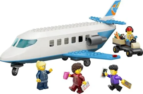LEGO ▫️ City Avião de Passageiros de Brinquedo – Kit de Maquetes com 4 Minifiguras, incluindo Piloto e Acessórios para Brincadeiras de Viagem – Conjunto Educativo – Presente de Aniversário para Crianças a partir dos 4 anos – 60492 2