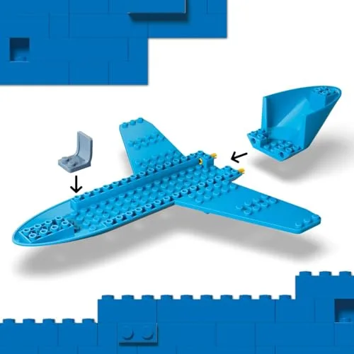 LEGO ▫️ City Avião de Passageiros de Brinquedo – Kit de Maquetes com 4 Minifiguras, incluindo Piloto e Acessórios para Brincadeiras de Viagem – Conjunto Educativo – Presente de Aniversário para Crianças a partir dos 4 anos – 60492 4