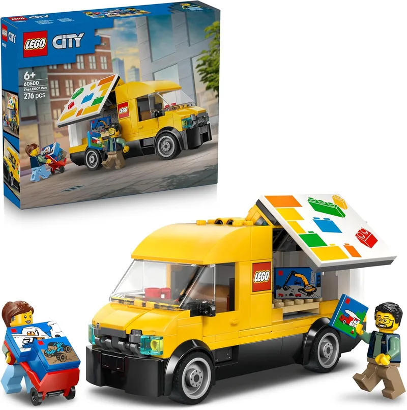 Camião LEGO City LEGO Toy - Modelo de carrinha de entregas com 2 minifiguras, carrinho de mão, palete e caixas - Prenda de aniversário para crianças com mais de 6 anos - 60500