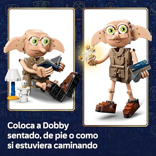 LEGO ▫️ Harry Potter 2 em 1: Dobby, o Elfo – Brinquedo Grátis – Kit de construção transformável numa figura do Kreacher – Decoração para o quarto – Presente para meninas, meninos e fãs a partir dos 8 anos – 76469 3