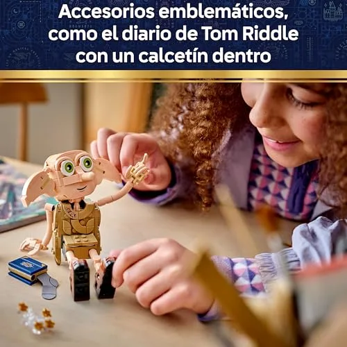 LEGO ▫️ Harry Potter 2 em 1: Dobby, o Elfo – Brinquedo Grátis – Kit de construção transformável numa figura do Kreacher – Decoração para o quarto – Presente para meninas, meninos e fãs a partir dos 8 anos – 76469 4