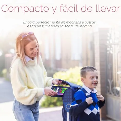 Desire Deluxe ▫️ Micro Blocos Magnéticos de Construção - Brinquedo Educativo STEM de Viagem para Crianças, Brinquedo Sensorial Montessori Magnético para Meninos e Meninas a partir dos 3 anos (28 peças – Brilhante) 2