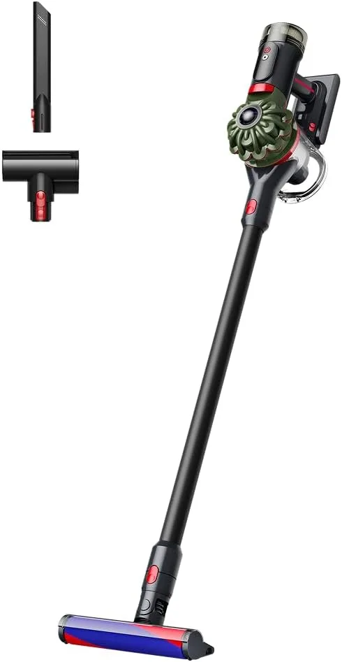 Dyson V8 Cyclone - Aspirador sem fios - 150 AW, 60 min de autonomia, escova Motorbar com tecnologia anti-emaranhamento, acessório multifunções para cantos