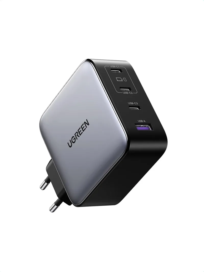 UGREEN ▫️ Nexode 200 W Carregador USB-C com Carregamento Rápido e Várias Entradas | 4 Entradas, PD 3.1, PPS 45 W, compatível com iPhone 17 Pro Max, Air, 16, 15, 14, 13, Galaxy S26, 25, Pixel 10 Pro, iPad, MacBook, M5, M4