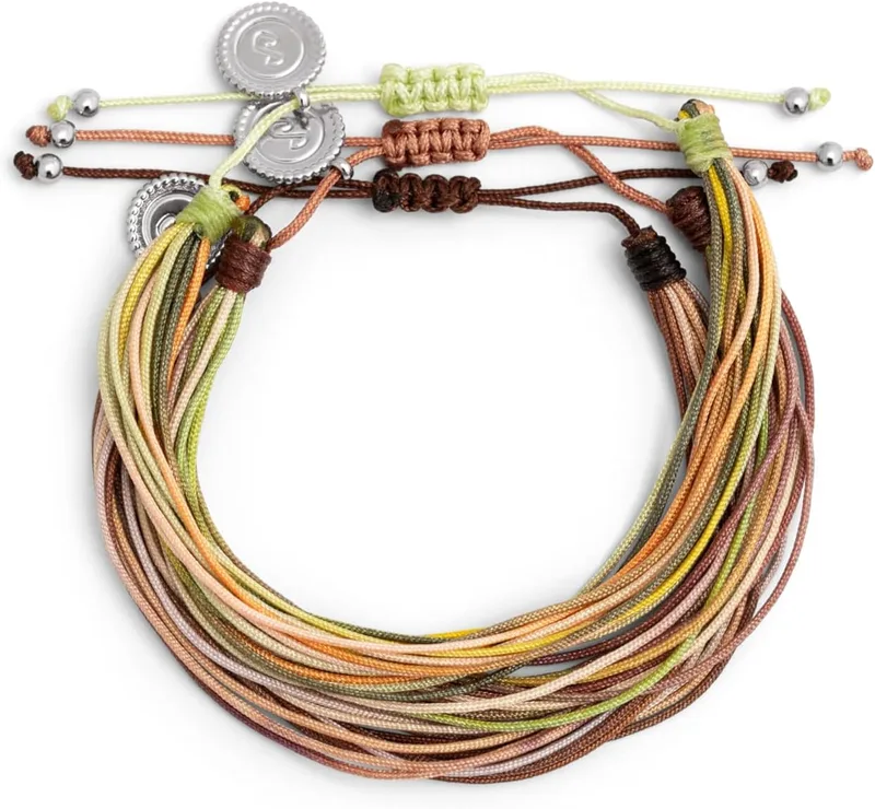 SINGULARU ▫️ Conjunto de 3 pulseiras Forest Rainbow. Aço. Joias para mulher.
