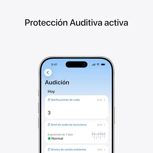 Apple ▫️ AirPods Pro 3: Auscultadores sem fios com cancelamento ativo de ruído, medição da frequência cardíaca, Bluetooth, Áudio Espacial, som de alta fidelidade e carregamento por USB-C 4